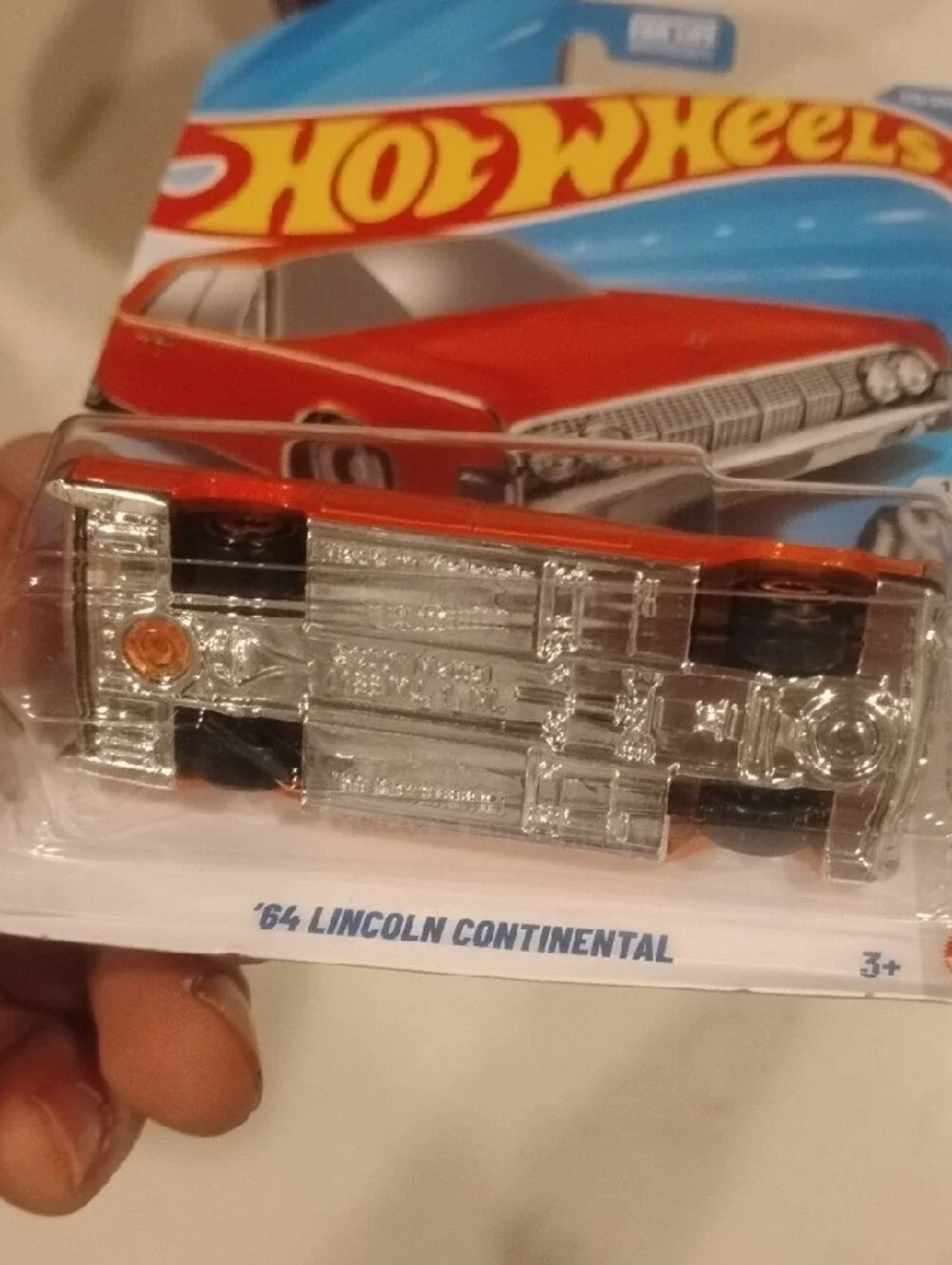 Mattel Hot Wheels Red 1964 Lincoln Continental Toy Car